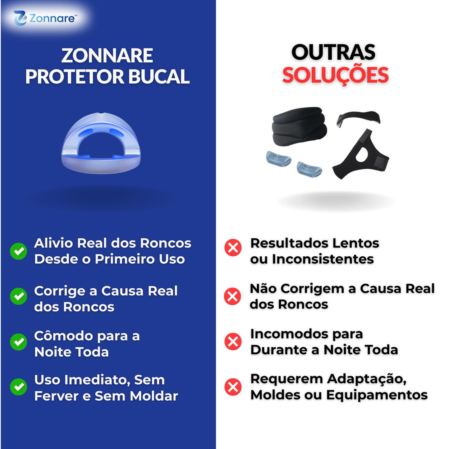 Protetor Bucal Anti-Ronco Zonnare